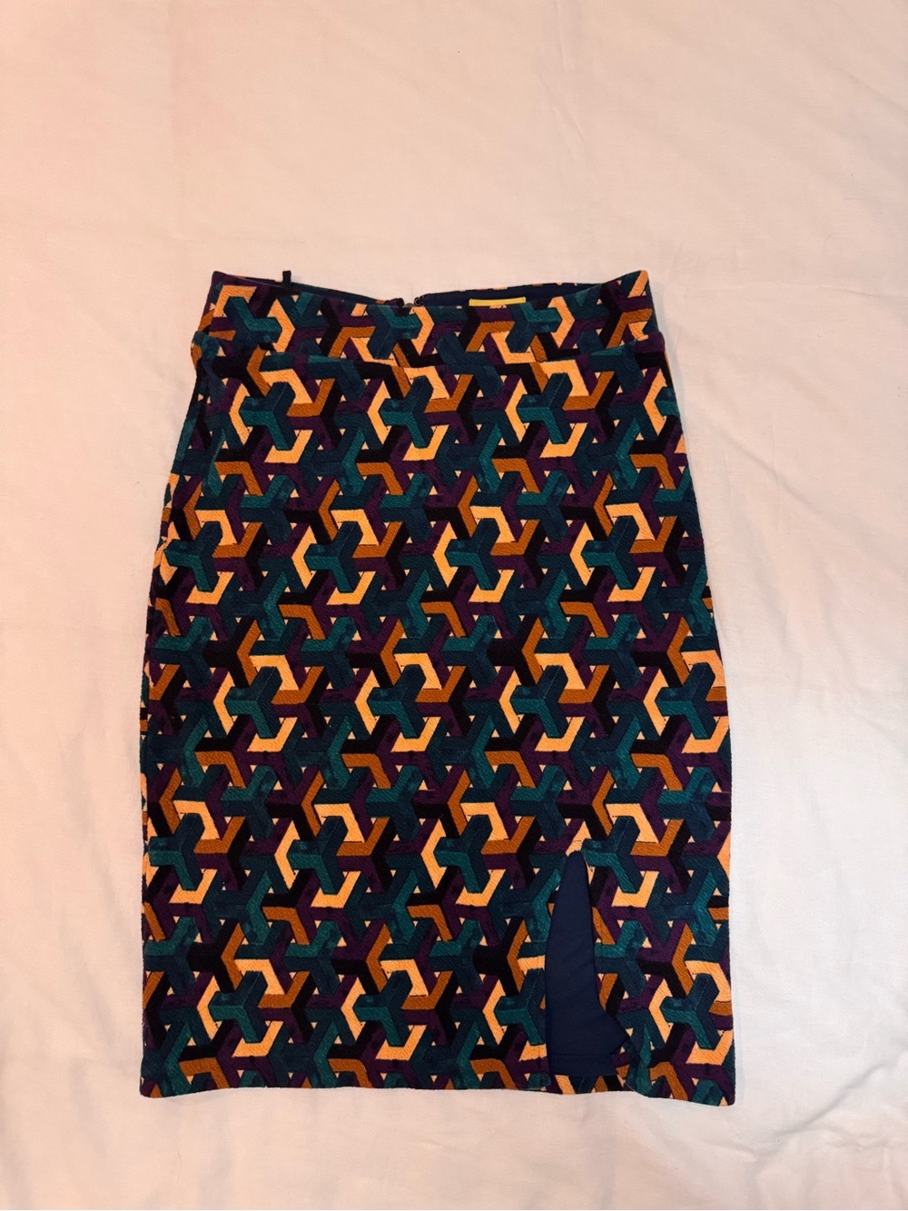 Maeve/ Anthropologie Geometric Print Pencil Skirt